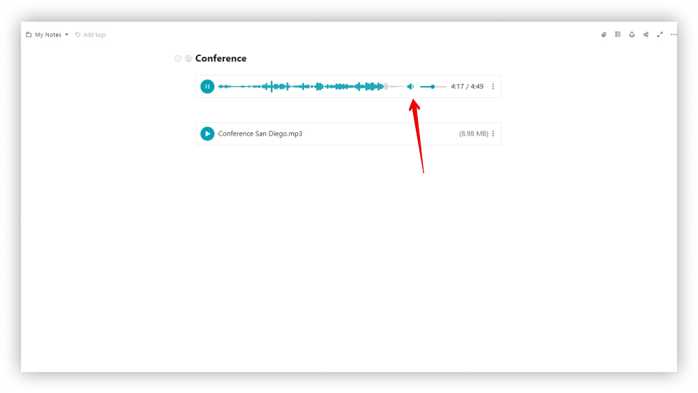 You can also change the volume - increase, decrease or completely mute the sound.